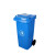 月桐（yuetong）YT-HW07户外环卫塑料垃圾桶120L蓝 555×470×930mm 塑料