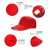 曼睩曼睩蓝色棉鸭舌帽志愿者小红帽遮阳户外网帽志愿者鸭舌帽可定制ML021