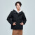 星工（XINGGONG）冲锋衣 三合一户外防寒保暖防水防风外套 男款两件套 雅黑色 4XL码