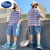 迪士尼（Disney）儿童套装男童夏装新款中大童韩版潮童装男孩夏款短袖衣 贝贝潮品-22125套装-蓝色 120cm