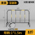 镀锌管铁马护栏移动道路围挡工地临时施工隔离安全防护栏围栏栅栏 1.2*2m黑黄（8斤重）镀锌钢