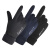 立采 手套男冬季加绒保暖麂皮绒手套均码 黑色普通款 1双价