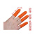 防滑 乳胶指套/橡胶农业指套 劳保防护手指套加厚 橘红色麻点29号大