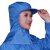 车间卫生男女披肩工作帽披肩帽硬帽檐防尘劳保帽加强防护透气帽卫 蓝色
