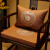 御芳阁新中式椅垫客厅红木沙发垫椅子乳胶坐垫办公室椅子垫清凉透气屁垫 亚麻临门-椅垫（白色） 35*50cm(抱枕含芯)