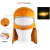 橙央定制电焊面罩护脸自动变光头戴式牛皮太阳能焊接头套议价 牛皮翻盖自动变光款头套 均码