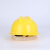 锐麻 建筑工地安全帽V型加厚防护透气头盔工程施工防砸劳保帽可印字 安全帽V型黄色 均码 