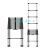 加厚竹节升降伸缩梯收缩梯梯铝梯便携一字梯阁楼直梯工程单梯 单面直梯4.7米