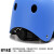 京斯坦 成人滑板头盔轮滑 平衡车头盔滑雪头盔骑行自行车头盔 磨砂蓝色L码（可以调节）成人 