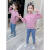 静洛雅女童毛衣2-9岁女孩针织上衣秋冬新款中小童半高领木耳边打底加厚 粉红色 90cm