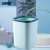 安赛瑞 垃圾桶 塑料无盖压圈垃圾桶 客厅卫生间厨房垃圾纸篓桶 8L 绿色 711620