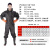 共泰 PVC全身下水裤 加厚连体裤防水捕鱼服 橡胶手套 舒适耐磨 GT-XSK-1004Q 黑 37码