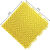 七彩阁 悬浮拼装地板 塑料防滑地垫 单位：块	25*25cm双米格黄色