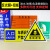 禁止右转左转直行标志牌指示牌生产区域非工作人员禁止入内警告警 WX001-禁止右转(PVC塑料板) 30x40cm