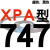 硬线三角带传动带XPA型732到1857/900/1450/1650高速皮带齿形 蓝标XPA747