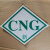 汽车CNG标识贴反光标识LNGLPG标签贴膜燃气车反光标志车贴 12328一张