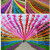 赫钢 幼儿园塑料风车景区户外装饰风车 风车玩具 四叶彩色对角19cm100个（配空心杆）