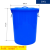JHRACK 蓝色塑料钢化加厚款带盖带提手存储桶