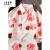 吉普（JEEP）美式vintage花朵衬衫男冰丝夏季薄款设计感小众复古情侣花 127红 S