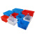 工品库（GONGPINKU）周转分拣箱 长方形塑料水箱 海鲜水产养殖箱 蓝色70款外径510*380*280mm无盖