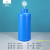 化科 实验室用透气塑料瓶 液体样品包装 1000ML圆瓶蓝色【配透气盖】8个