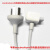 macbook pro充电器转换插头电源适配器去静电三插国标延长线 冰川白色 新款欧标延长线 1.8m