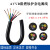 RONGLAN国标铜电缆AVVR 2 3 4 5 6 7 8芯门禁端子线信号控制护套电源线 ZC-AVVR2芯0.2平黑色100米