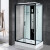 家用整体淋浴房浴室一体式隔断神器干湿分离浴房移门玻璃 透明标 半透明标准版80x120双开门 D5-80