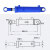 凯宇气动（KYCH） 5吨双向头工程油缸 缸径63*杆径35*行程300实心镀铬