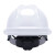 贸正（MAOZHENG)安全帽工地男国标透气加厚工程头盔电工施工头帽领导V形透气 白色