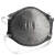 汉盾 HD8042P KP95活性炭防颗粒物防异味防酸性气体杯型口罩 灰色 10只/盒