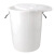 金固牢 加厚塑料水桶大白桶 酒店用桶大容量塑料储水桶厨房垃圾桶发酵胶桶 100L带盖