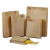 冰禹 BYjq-18 一次性包装纸袋（100个） 淋膜牛皮纸袋 防油纸袋 65克 高22*宽15*侧2