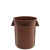 工业风人气THOR咖啡豆圆形储物桶大容量加厚高颜值垃圾桶可爱 红色23L 当天发货 1009RD不含盖