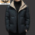AEXP阿玛EA7XP尼旗下冬季加厚短款连帽羽绒服男2023新款男士外套爸爸 A-YR8820122黑色 170