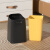 KMB垃圾桶轻奢家用卧室客厅厨房无盖大号大容量高颜值2023卫生桶 珍珠白10L