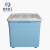 米奇特工 塑料收纳箱 纯色周转箱整理箱 特大号带轮65L：54*40*33.5cm（蓝色）