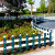 穆运 pvc草坪护栏市政绿化公园林小区别墅花坛围栏价格每米计算户外隔离栏杆 绿色30cm（送货上门） 绿色70cm