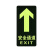 月桐（yuetong）夜光地贴墙贴 安全通道直行警示标示贴 YT-G0745 145×295mm 1张