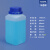 水杉1L升半透明色蓝盖大口方瓶配内盖加厚耐酸碱塑料瓶化学试剂瓶1kg