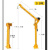 小型车载吊机货车随车吊12v悬臂吊电动葫芦24v车用220v升降起重机 0.5吨架子 颜色