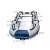 素界   应急救援铝合金底冲锋舟快艇充气船皮划艇橡皮艇  3.3米+12伏65磅电动