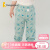 童泰夏季3个月-4岁婴儿男女束口裤TS31Q427 绿色 73cm