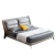 益豪康 科技布床 软靠北欧布艺床现代简约意式极简双人床小户型床 8147B 科技布+羽绒靠包-单床 1.5*2.0框架结构