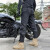 杜汉（DUHAN）摩托车骑行裤夏季防护防风保暖摩旅机能骑士赛车束脚机车裤男2038 黑色 M