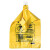 一次性加厚手提垃圾袋黄色诊所用塑料袋大号平口废物袋子 450只手提60x70 加厚