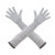 筑采（ZHUCAI）防割袖套玻璃厂用防割加长手套护臂长袖手套针织   五指款  45CM 一双价