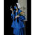 KXGLCJ裙子夏天女装2024夏季新款30岁女人茶歇法式蓝色连衣女在逃公主古 蓝色（套装） L