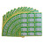 合格证标贴不干胶贴纸标签绿色合格证仪器设备校准证计量量具检验 校准证一包225贴 合格证一包225贴