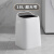 垃圾桶2024新款大号卫生间高颜值卧室厨房客厅厕所办公室纸篓 18L白色